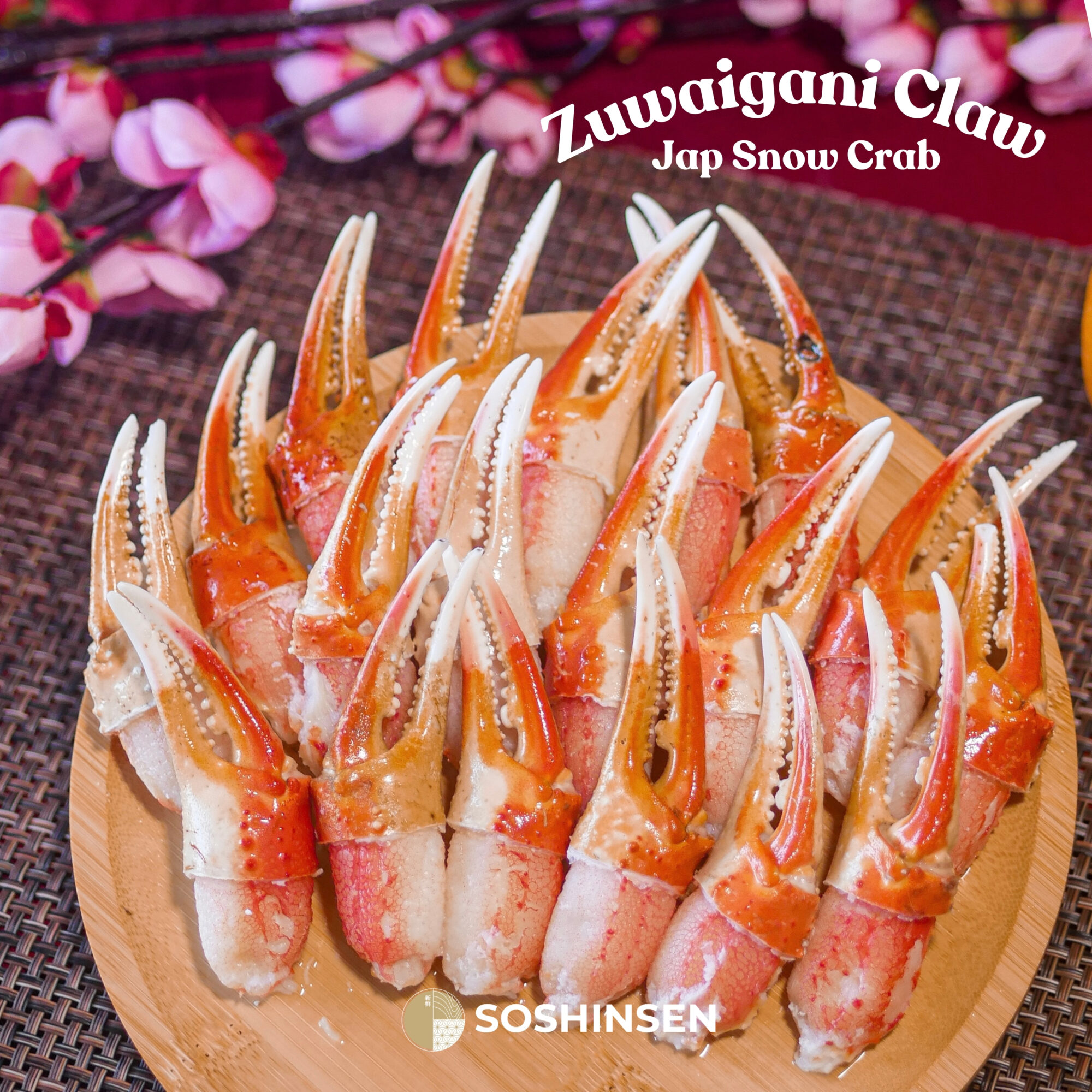 Fz Zuwaigani / Japanese Snow Crab - Boiled Claw Meat 1/2 Shell